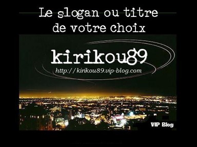 voila mon blog